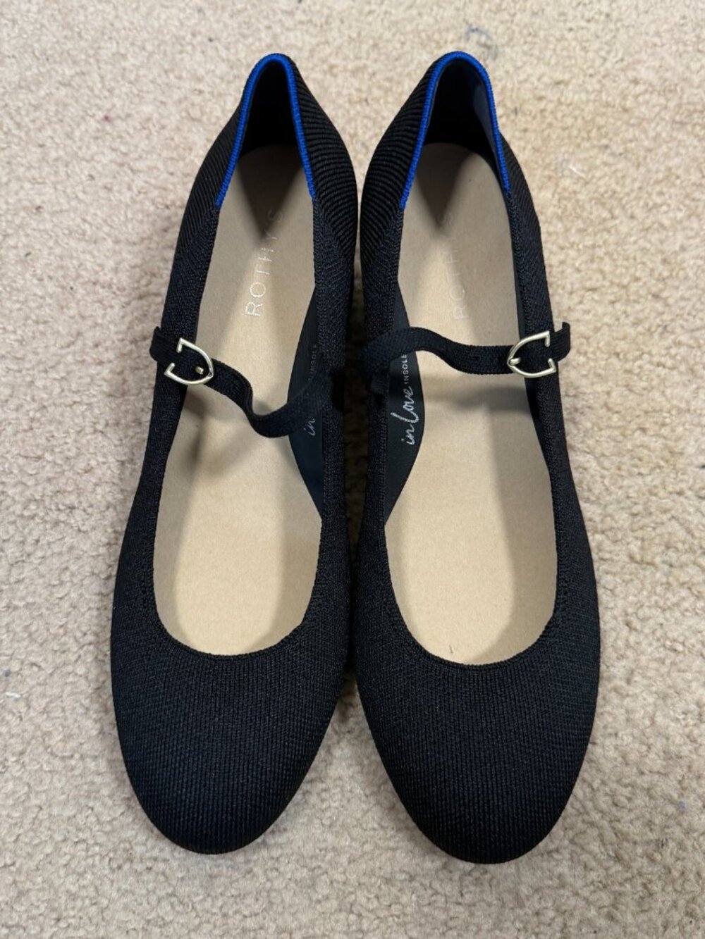 Rothy's Mary Jane Heels Size 10.5 Black Work Office Career Business Sustainable - Picture 2 of 15